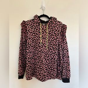 Sandy Liang Floral Print Hoodie